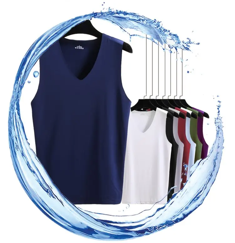 KAOS DALAM PREMIUM IMPORT SEAMLESS TIPIS ADEM HIGH QUALITY Pria V-Neck Polos Cowok