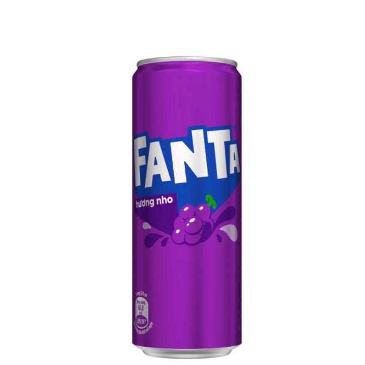 Thùng 12 lon nước ngọt Fanta hương nho 320ml 1