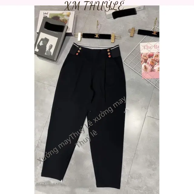 Quần baggy bigsize quần baggy 6 cúc vải mịn co giãn