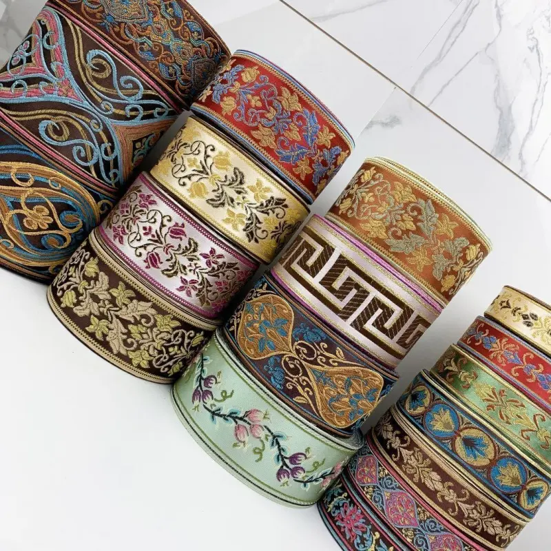 Phụ Kiện Ren, Viền Cổ Áo Và Vòng Bít, Phong Cách Cổ Điển Dân Tộc Ruy Băng Váy, Phụ Kiện Đồ Trang Trí Quần Áo Tự Làm, Dải Vải Phong Cách Miao 2