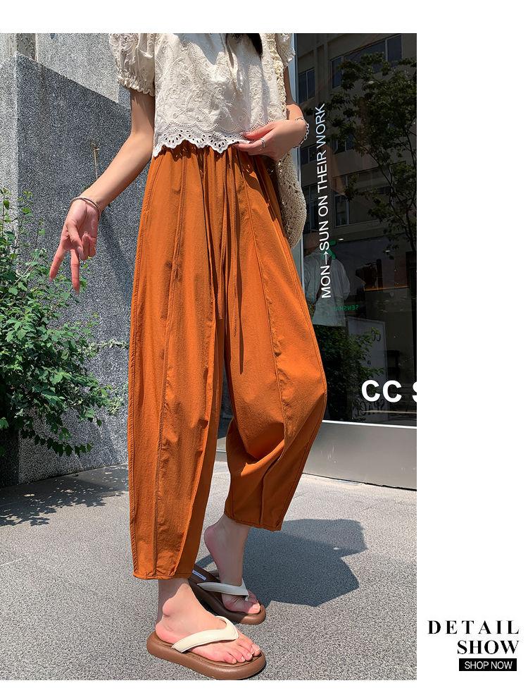 Product Introduction of Quần Thể Thao, Chất Liệu Lụa Lạnh Dành Cho Nữ, Mỏng Mùa Hè, Chống Muỗi, Chống Nắng, Nhanh Khô, Cạp Cao, Cỡ Nhỏ, Phong Cách Thường Ngày Quần Chạy Bộ Đèn Lồng Cropped quần  combat  nữ  ff quần  kẻ  sọc  xoài  phạm jinx  pants 16