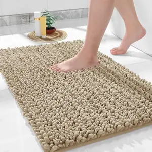 Keset Kamar Mandi Pom Pom Microfiber Anti Selip Ukuran 40x60cm Tebal Lembut Empuk