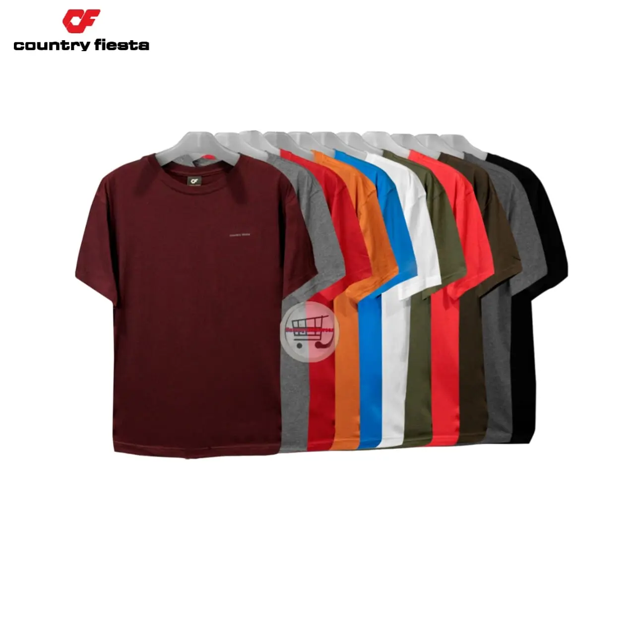 Kaos Oblong Pria T-SHIRT COUNTRY FIESTA CFMTS Katun isi 1 pcs