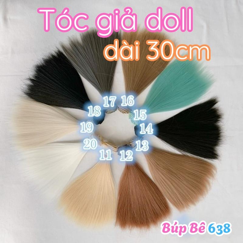 tóc giả búp bê dài 30cm *100cm phụ kiện may dán tóc cho búp bê 22in ,bjd 1 3 