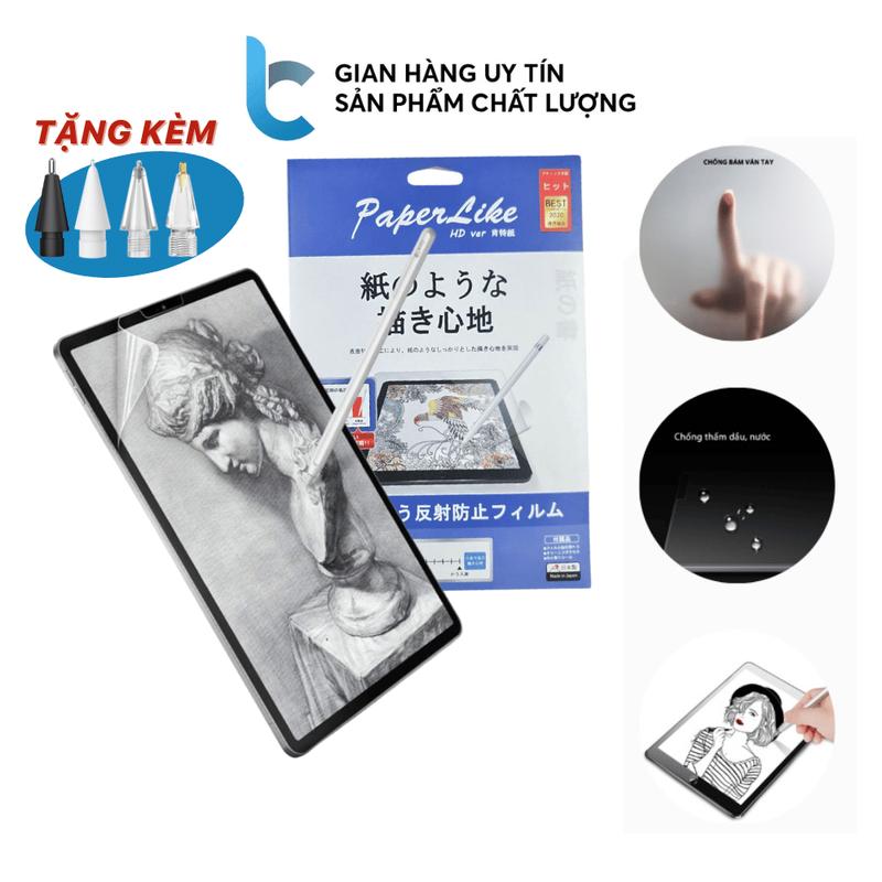  Dán Màn Hình iPad Paperlike Nhật Chống Vân Tay Chói Xước Cho Cảm Giác Viết Vẽ Như Trên Giấy Thật Phụ Kiện 