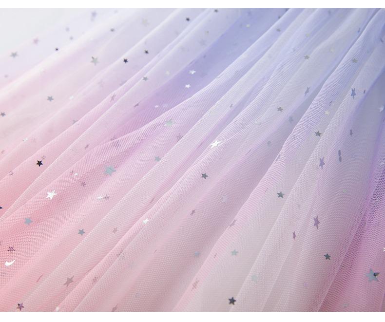 Product Introduction of [New Model] AG SHOP Girls' Starry Sky Half Skirt Summer 2025 New Trendy Children's Spring Autumn Mesh Skirt Baby Stylish Puffy Short Skirt✨[Angel]✨ 10