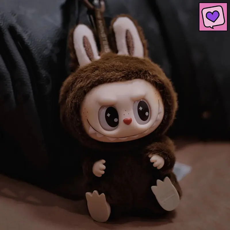 Labubu Cute Plush Bag Charms Macaron Keychain V1 V2 Fashion Phone Pendants Girls Collections