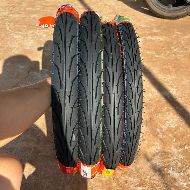 Vỏ lốp Rocket Thái Lan 50/60/70/80 mâm 17, dùng ruột mã 900 kiểu gai Dunlop - Phụ Tùng, Phụ Kiện