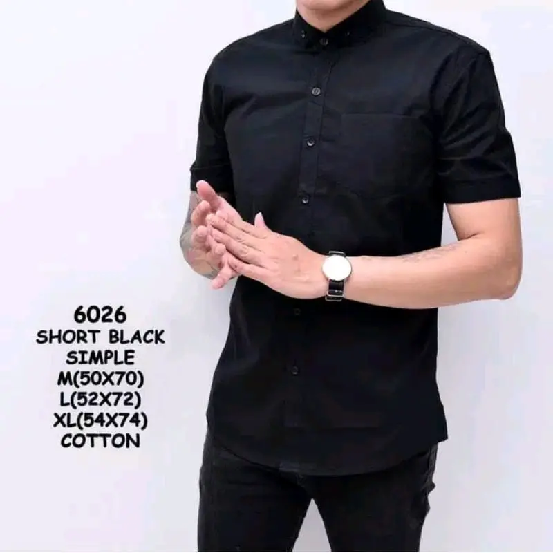 Kemeja lengan pendek pria 3