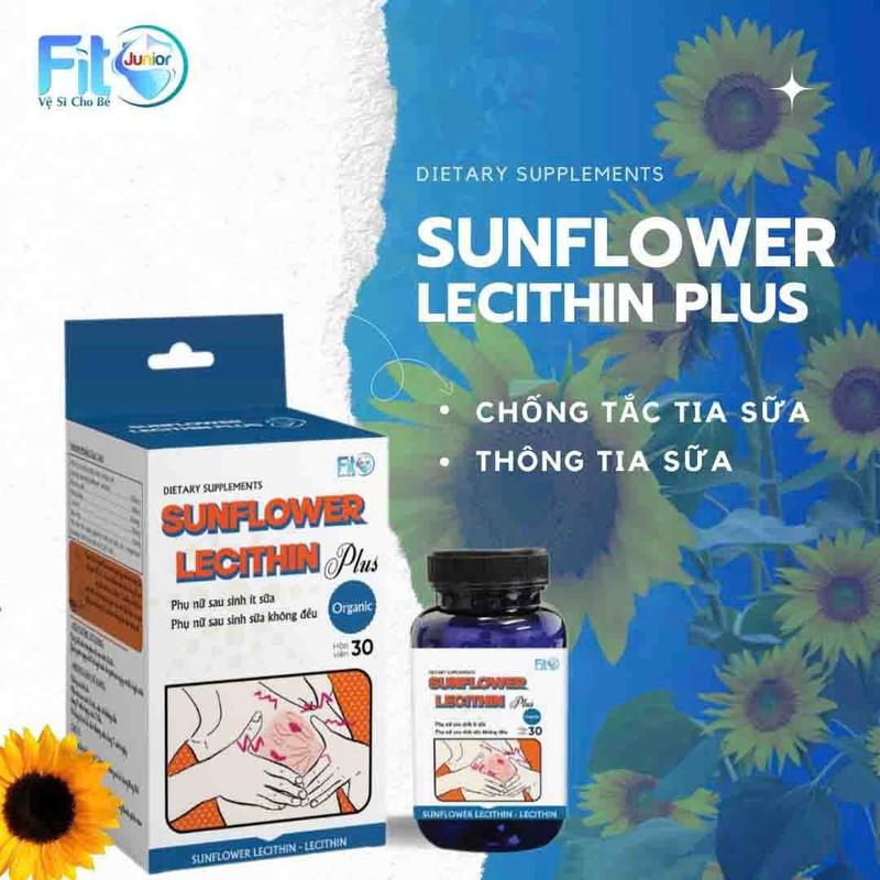 Fito Junior Viên Uống Thông Tia Sữa Giảm Viêm Tắc Sunflower Lecithin Plus 60 Viên 6