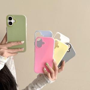 Ốp Điện Thoại Dạng Thạch, Tương Thích Với Apple 16, Thiết Kế 2 Trong 1, Dành Cho iPhone 15 / 14 Pro Và 13, Siêu Mỏng, Chống Sốc, Vỏ Bảo Vệ, t4b01-06