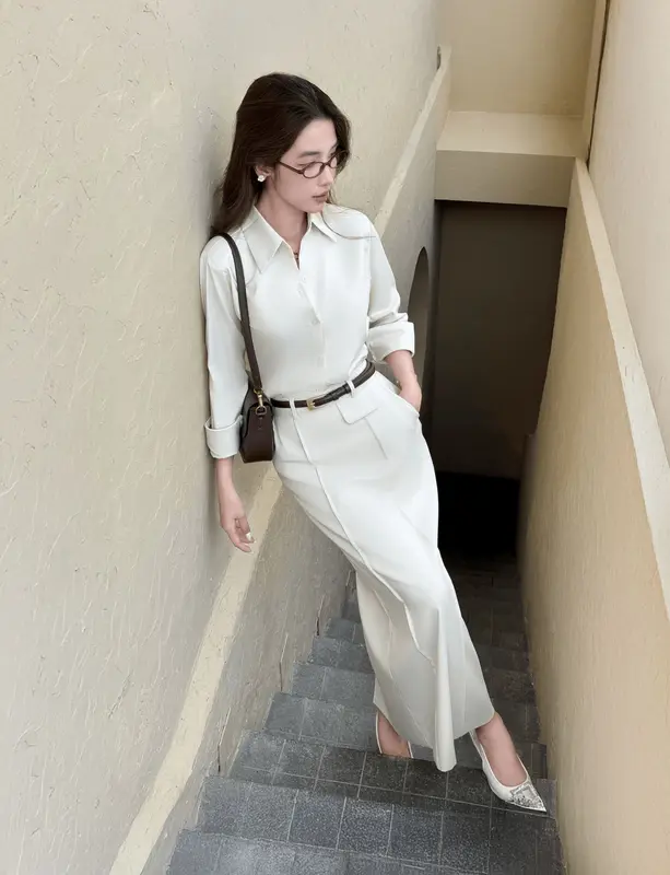 La Merci - Áo Sơ Mi Nữ Chất Vải Cotton Xước Thái Phong Cách Công Sở, Size SM A09 5