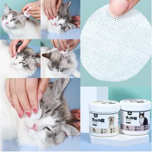 Tissue Basah Ear Dan Tear Stain Telinga Mata Wipes Aloe Vera Non Alkohol Untuk Anjing dan Kucing