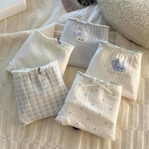 ชุดชั้นในสตรีผ้าฝ้ายแท้, ต้านเชื้อแบคทีเรีย, เอวกลางหวาน, ผ้าฝ้าย 100%, ระบายอากาศได้, ขายร้อน, เหมาะสำหรับนักเรียน, กางเกงใน, สำหรับผู้หญิง