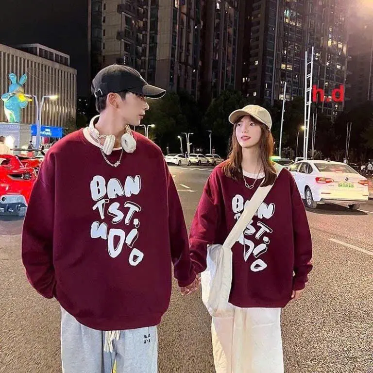 Áo hoodie cặp đôi nam nữ unisex, áo nỉ nam nữ dáng rộng 0
