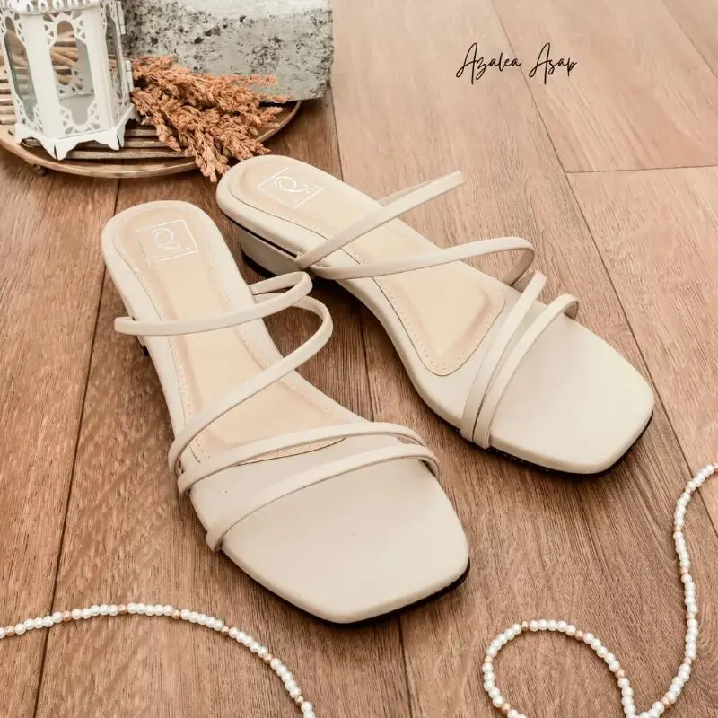 Sandal Wanita Heels Hak Tahu 3 Cm lebaran 2024 2