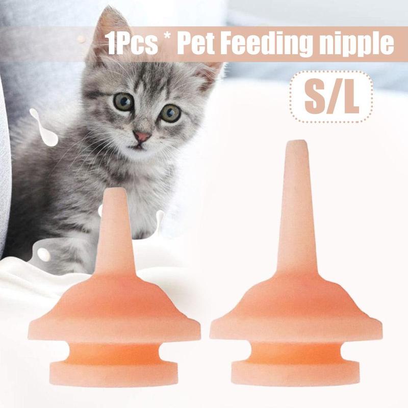Núm vú cho thú cưng cho ăn, dành cho chó và mèo, Thích hợp cho chuột Hamster, thỏ, mèo con và chó con, với núm vú giả, P8R6, Hàng mới về 0