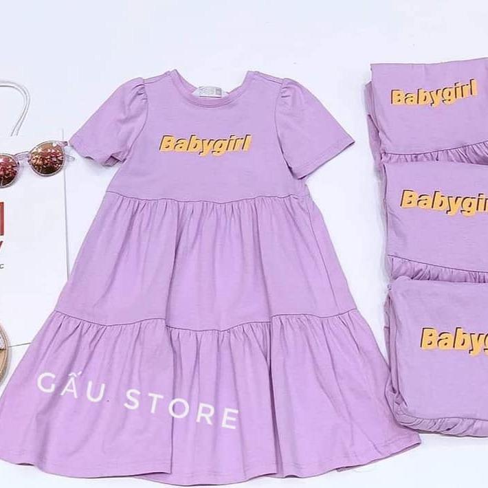 VÁY COTTON NHIỀU MÀU 3 TẦNG, ĐẦM HÈ THU CHO BÉ TỪ 2 ĐẾN 14 TUỔI, SIZE ĐẠI 12KG-42KG