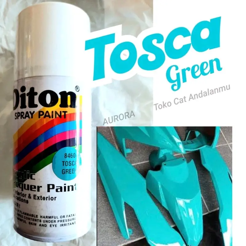 Pilok Pylox Cat Semprot Diton Tosca Green 8460 300ml Tosca Hijau Toska Paint Biru Hijau Ijo 0