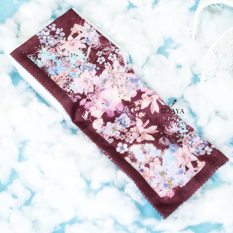 hijab motif segiempat voal ultrafine EMILY SERIES 3