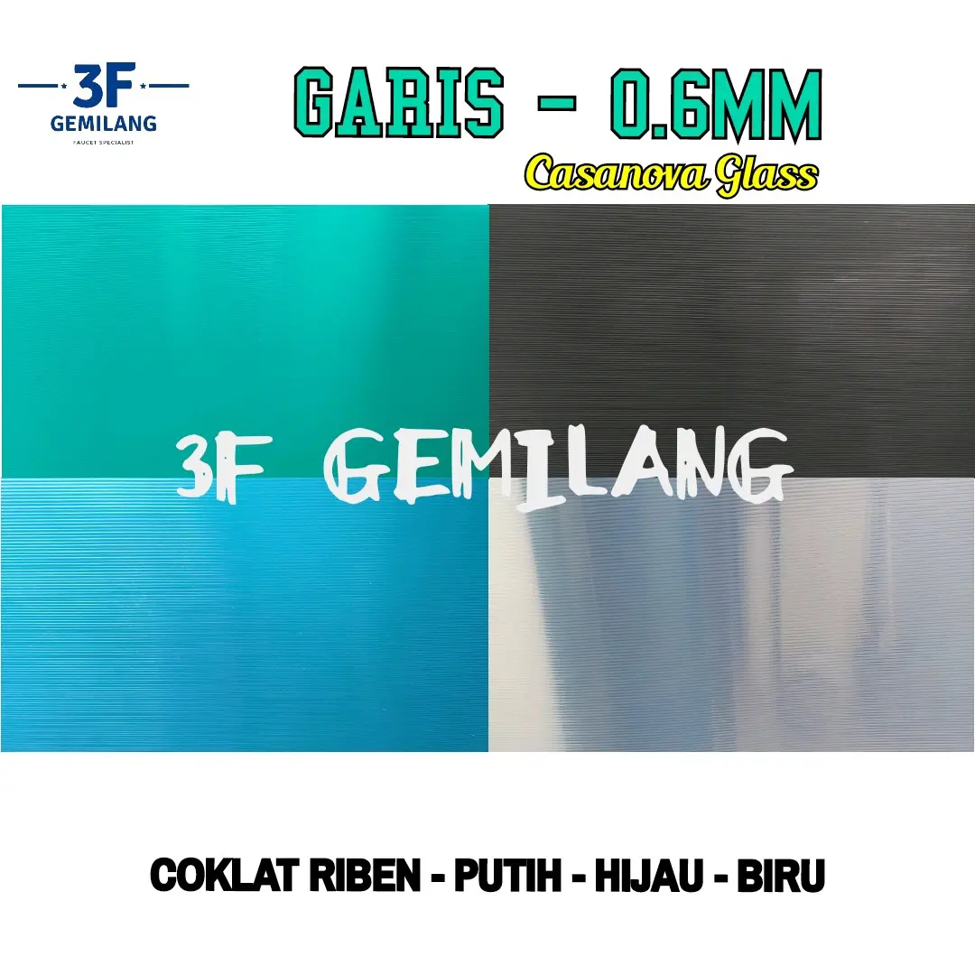 Fiber Plastik Pelapis Penutup Pagar Rumah GARIS TEBAL 0.6mm Meteran