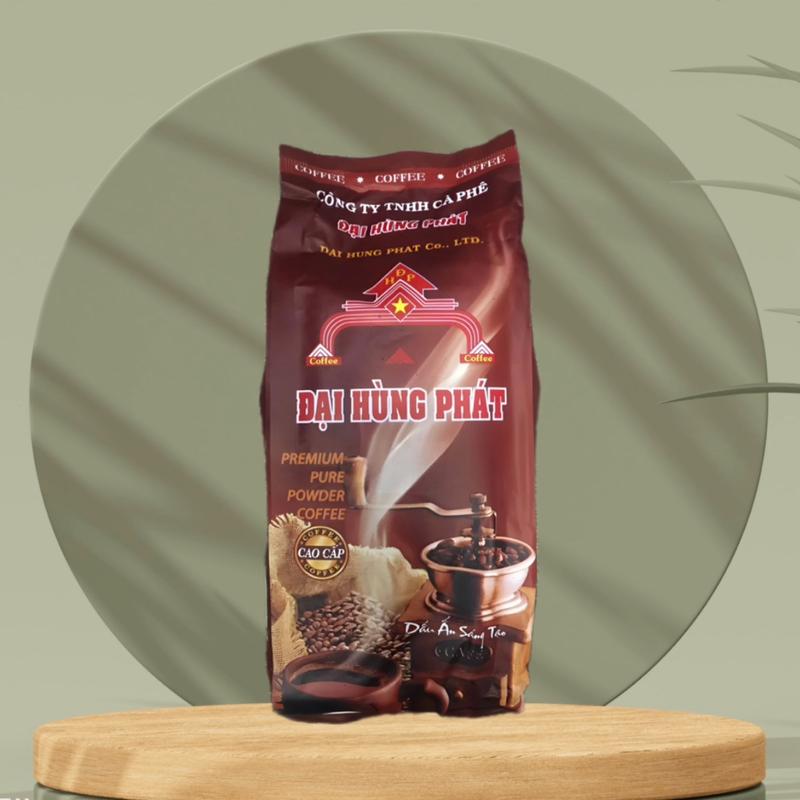￼Cà phê bột rang xay Đại Hùng Phát Cao Cấp - Gói 500g - Coffee 1