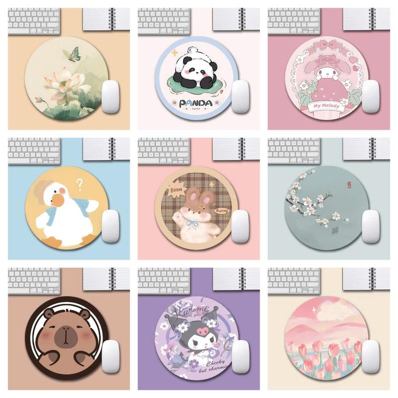 Miếng lót chuột, Bàn di chuột hình tròn 20 x 20cm Giá Rẻ siêu dễ thương - hơn 50 mẫu