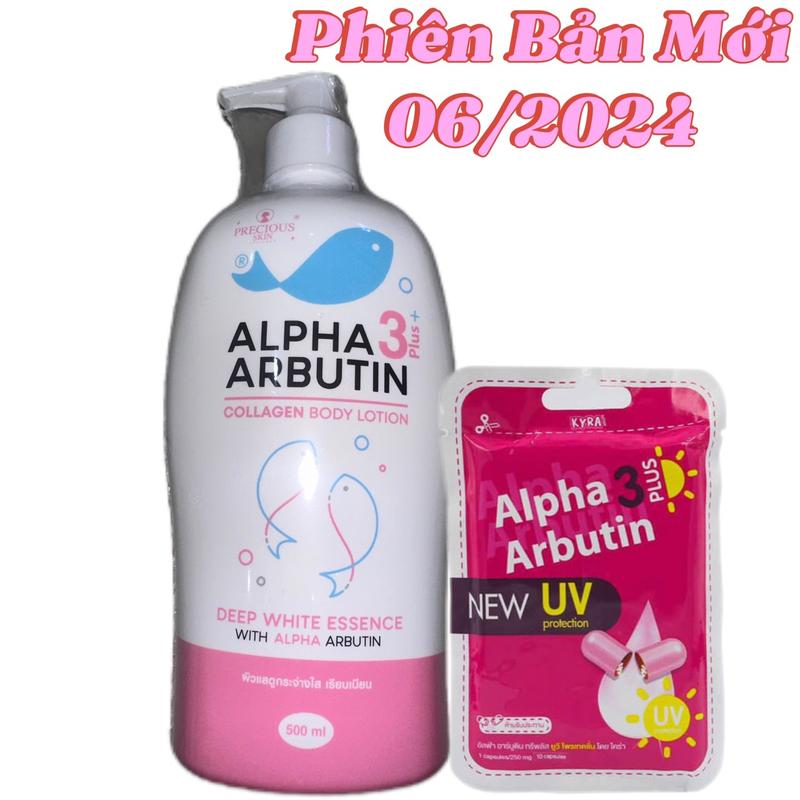 Sữa Dưỡng Thể Collagen Lotion Alpha AirButin 500ml Nữ Skincare Làm Đẹp Da Dưỡng Body Women Arbutin kem dưỡng