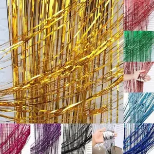 Tirai Foil Backdrop Rumbai Background Metalik (1x2 Meter)