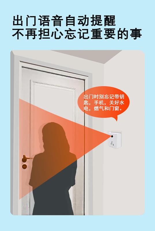 Product Introduction of Enter the Store Doorbell Sensor Welcome to Door Sensor Doorbell Store Door Visitor Chime Entrance Voice Alerter 8