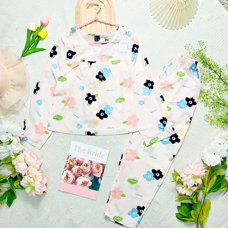 Bộ đồ tole tay dài quần dài - dài quần 93cm [45kg-75kg] form vừa chất tole loại 1 dày dặn - Women, Áo 7