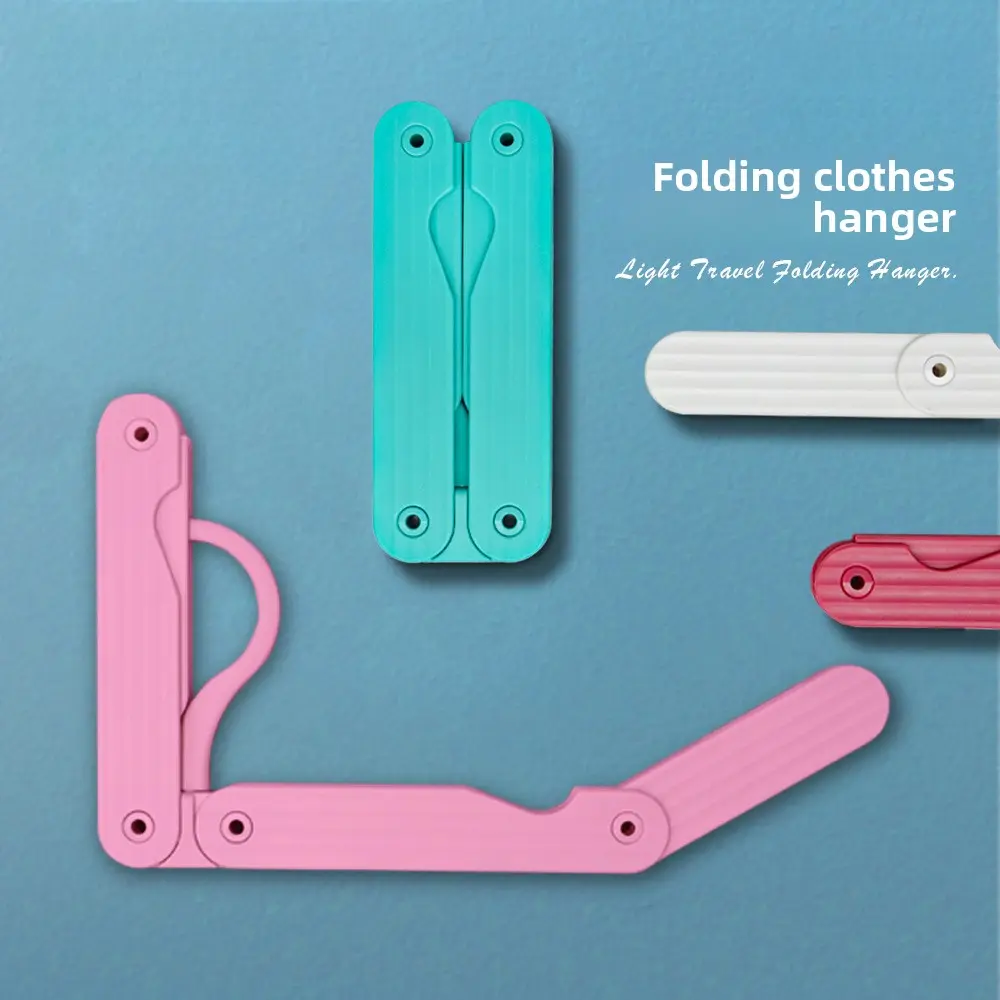 Portable Foldable Travel Hanger with Detachable Clips & Adjustable Height - Lightweight Plastic Clothes Hanger for Compact Storage, Ideal for Home Use & Business Trips shoe rack yeonjun jewelry box tumbler geode tutu jar easter basket bag fruits