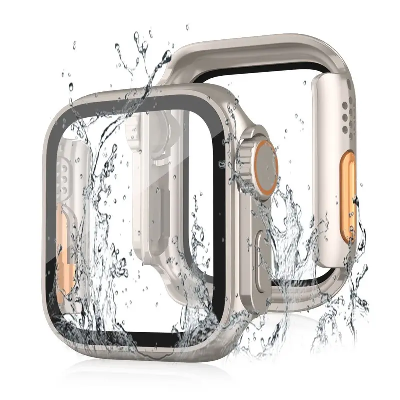 Phụ Kiện Khung Ultra 49mm PC Kính Cường Lực Nắp Đậy Nâng Cấp Vỏ Bảo Vệ Màn Hình, Thay Đổi Để Ốp Ultra, Dành Cho Apple Watch 8, 7, 6, 5, 4, SE 2