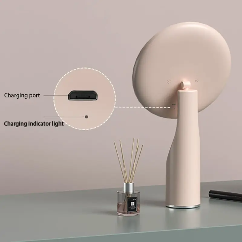Light Filling Cosmetic Mirror, 1 Count USB Rechargeable Touch Control Foldable LED Makeup Mirror, Desktop Mirror for Bedroom Living Room Office 5