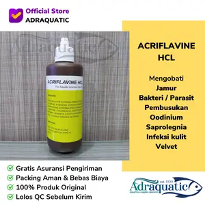 ACRIFLAVINE HCL 100ML OBAT KUNING ANTISEPTIK JAMUR IKAN HIAS