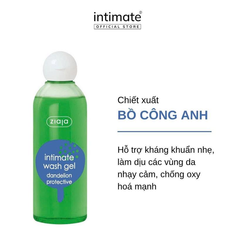 Dung Dịch Vệ Sinh Phụ Nữ Intimate Bồ Công Anh ZIAJA BANIPHAR Dịu Nhẹ Hỗ Trợ Kháng Khuẩn & Làm Sạch 200ml