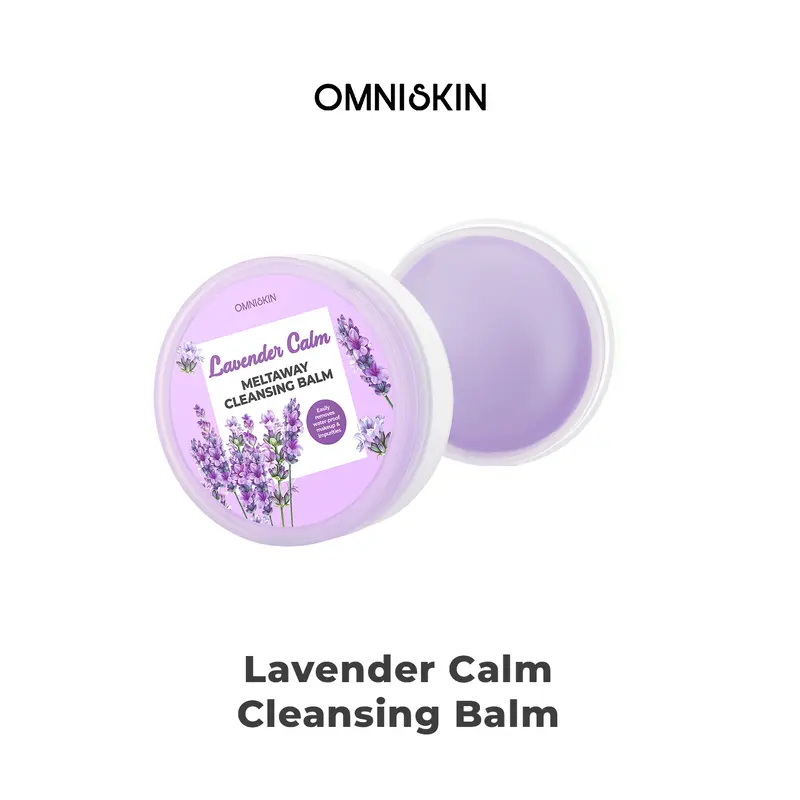 OMNISKIN - Mini Size Cleansing Balm Series 20gr - All Varian - Peach and Pore - Lavender Calm Pembersih Make Up 6
