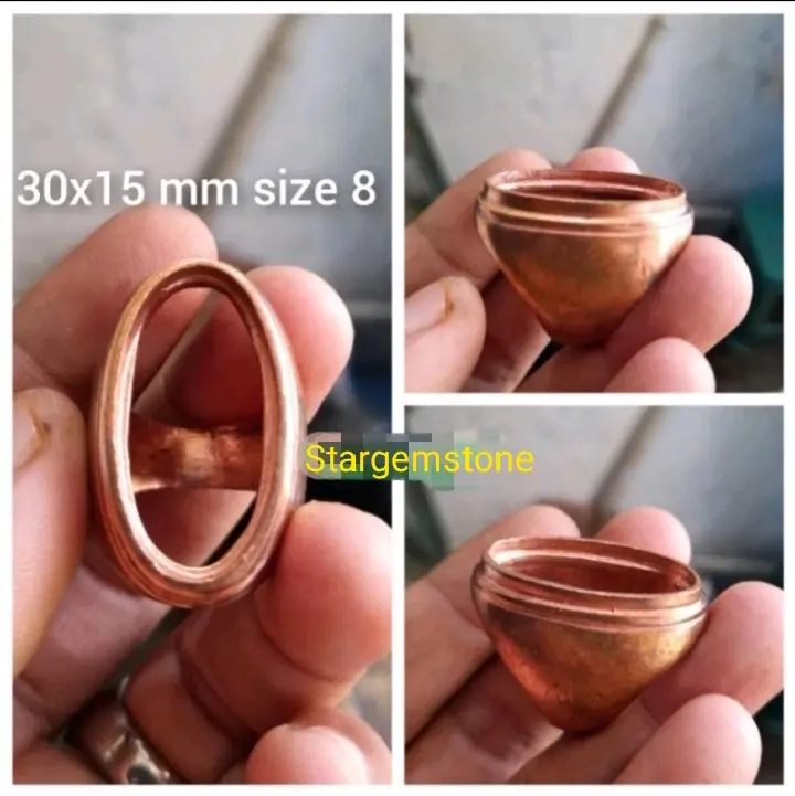 Cincin/Rangka/Emban, Tembaga cor(Gacor)motip polos 0