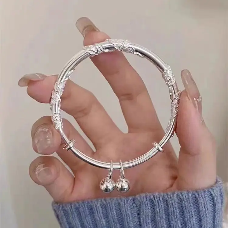 Bell Two Flowers Bracelet for Women, Mother's Day Gift for Mom, New Elegant Light Luxury Niche Design