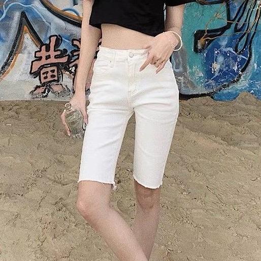 Quần Ngố Lửng Nữ CẠP CAO Chất Kaki Jean Ôm Dáng Siêu Đẹp Siêu Co Giãn kèm ảnh thật 3
