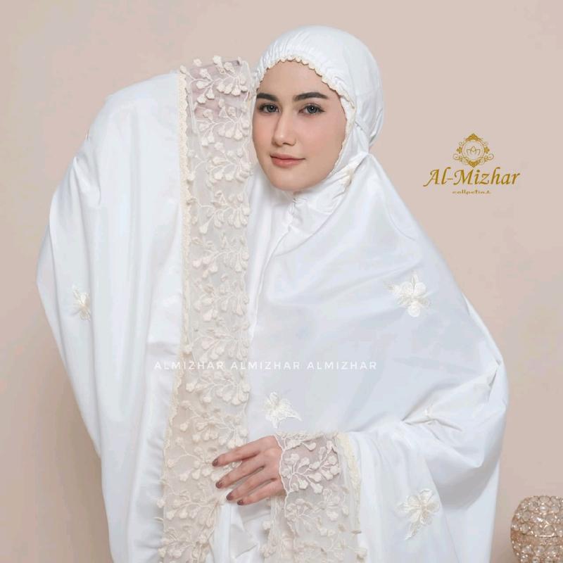SHAFA - Mukena Dewasa Bordir Premium Renda Melati Akila Series 1