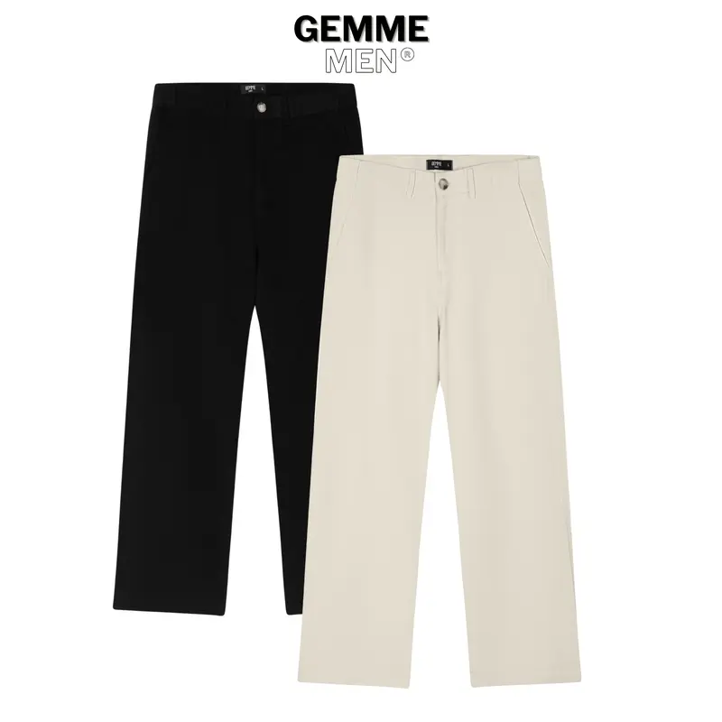 Quần dài Kaki ống suông big size GEMME MEN, form ống suông đứng, thể thao, năng động big size 55 - 130kg 0