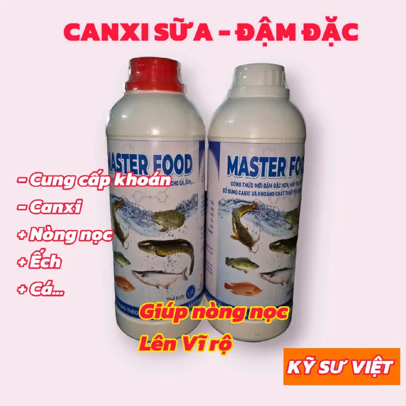 MASTER FOOD ( CANXI SỮA ĐẬM ĐẶC CHO CÁ, ẾCH) 2