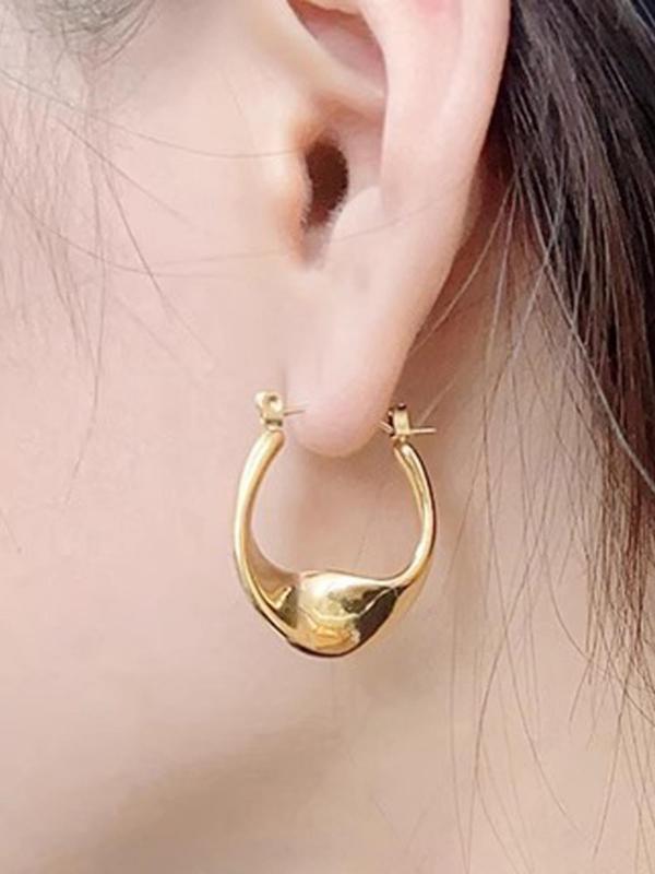 Vintage Hoop Earrings, Fashionable Jewelry for Women, Daily Decor, Trendy All-match & Exquisite Jewelry for Birthday Gift 3