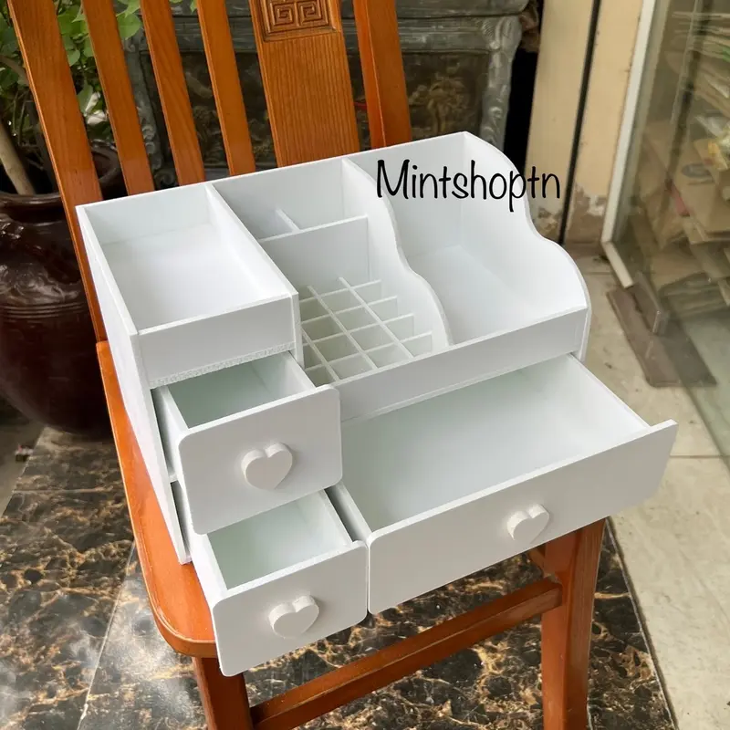 Kệ mĩ phẩm max trắng full ô son 35cm sang chảnh Kitchen 2