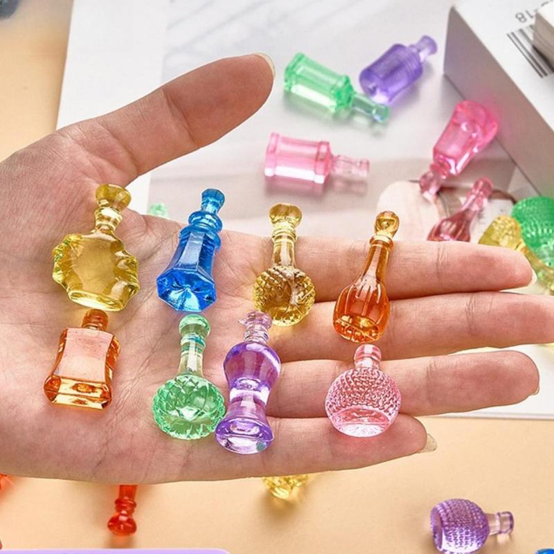 Mini Simulated Wine Bottle Decoration, 50pcs/set DIY Handmade Ornament, Creative Craft Art, Home Decor for Living Room, Bar, Coffee Shop 3