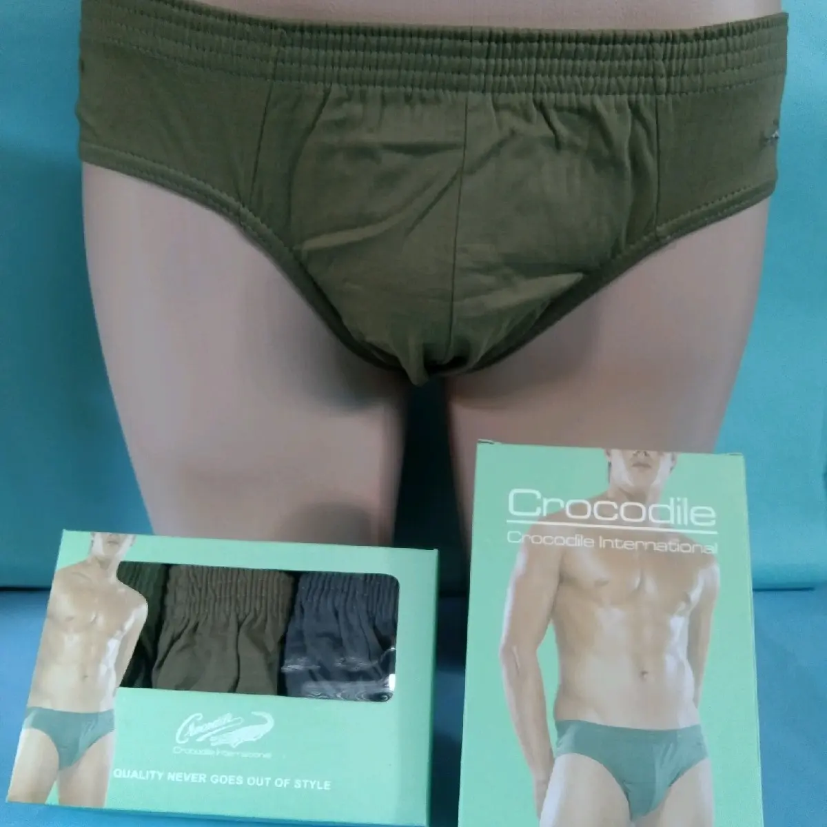 Celana dalam pria crocodile isi 3pcs warna campur sesuai foto size M L XL Celana Dalam Pria