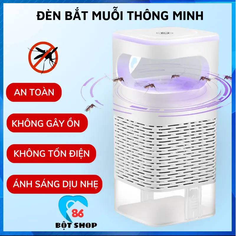 [CÓ PHỄU] Đèn bắt muỗi-máy bắt muỗi diệt côn trùng thông minh kiêm đèn ngủ có cổng sạc USB, Máy đuổi muỗi 0