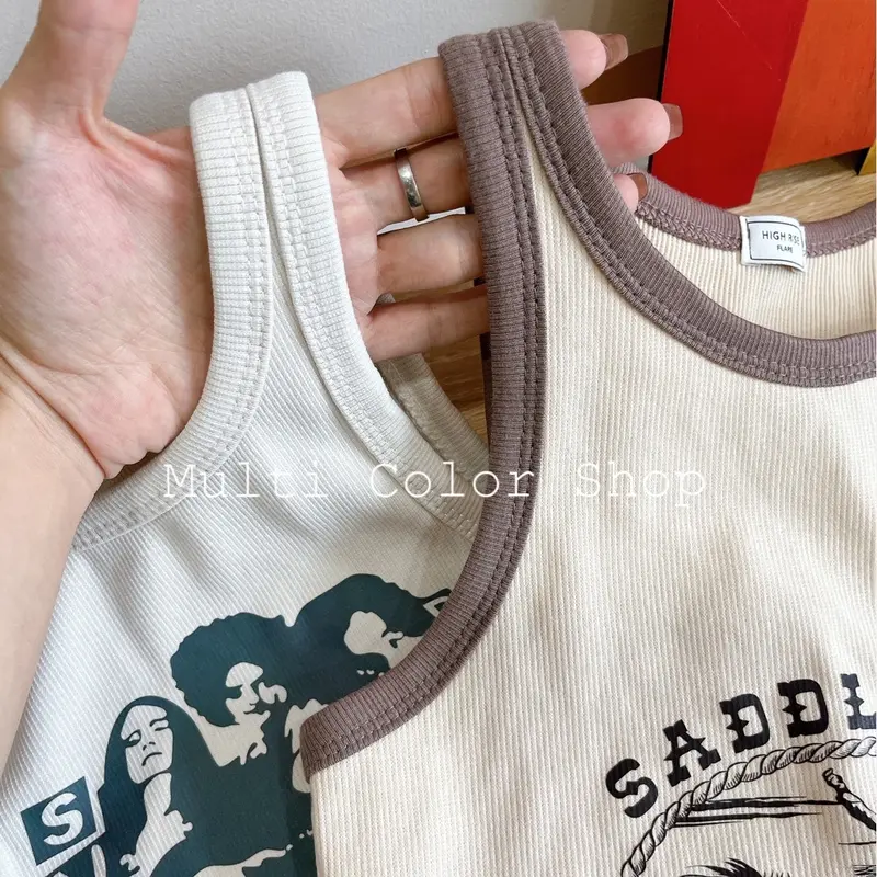 Áo croptop nữ sát nách vạt bầu cực xinh 8