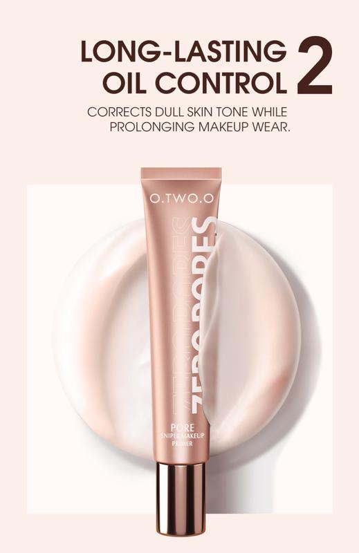 Product Introduction of O.TWO.O Full Coverage Foundation+Poreless Primer Face Makeup Set Base Face Cosmetics 2PCS/SET 19